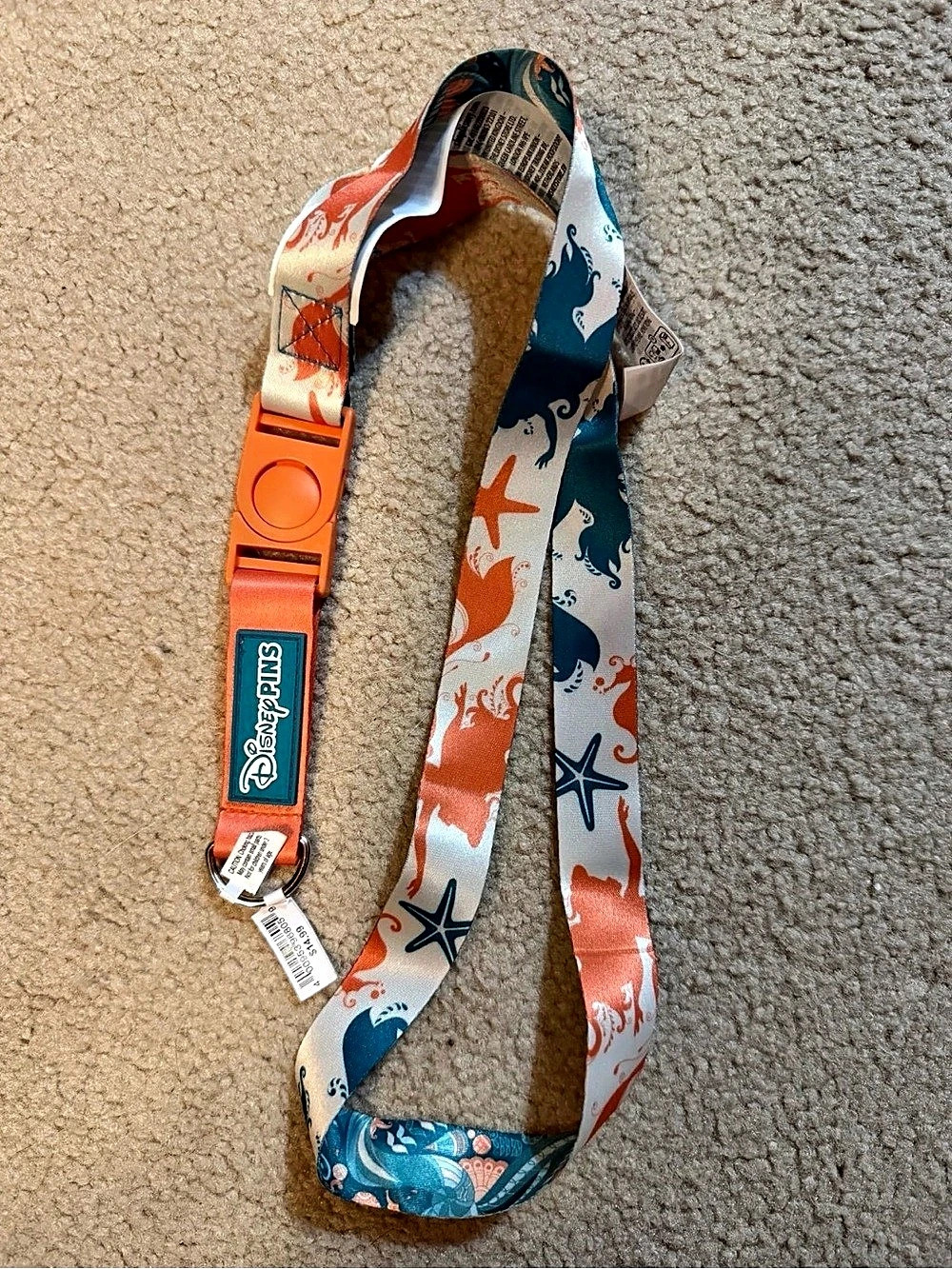 Disney Parks Pins Little Mermaid ARIEL New Pin Trading Reversible Lanyard